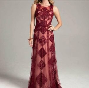 Lara Design Dress Gown Style 32906 Size 8 Wine